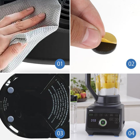 CXWUZH 12 Countertop Small Appliance Slider Self Adhesive Appliance Sliders for Kitchen Appliances Pcs for Coffee