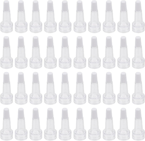 Beaupretty 100Pcs Glass Dropper Cap for Eye Dropper Bottle, Serum Vial, Trumpet Cap, Travel Test Sample Perfume