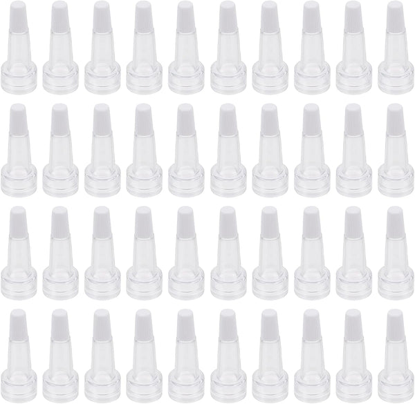 Beaupretty 100Pcs Glass Dropper Cap for Eye Dropper Bottle, Serum Vial, Trumpet Cap, Travel Test Sample Perfume
