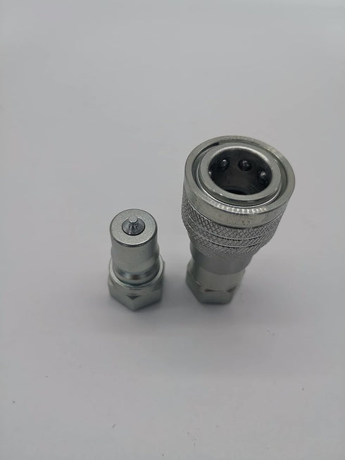 Quick Disconnect Hydraulic Coupler/Coupling 7241-B 1/4 Inch NPT (1 Set)
