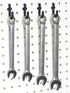 JSP Manufacturing Peg Board Non-Locking Plastic J Hook Style Hooks - Garage Tool Storage Accessories (500, Black)