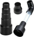Wet Vac Attachment AC Drain Line Vacuum Adapter to Unclog A/C HVAC Drain Lines, Universal Cleaner Tool