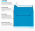 LUXPaper A2 Invitation Envelopes | 50 Qty | Peel & Press | 4 3/8" x 5 3/4" | Pool Blue | 80lb. Text