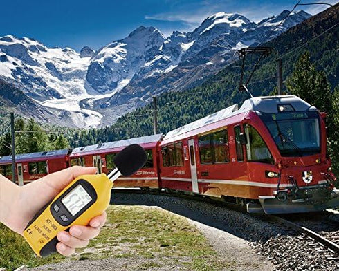 Decibel Meter, Digital Sound Level Meter, Handheld Audio Noise SPL Tester with LCD Display