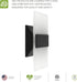 8 Inch 10W 2700K-5000K Dimmable ASD Indoor LED Wall Sconce - Black Wall Sconce Lights for Living Room, Bedroom