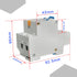 Aopin 1 Poles 6A 230V Miniature Circuit Breaker Low-Voltage DZ47-63 DIN Rail Mount, Residual Current Circuit Breaker Leakage Overload Short Circuit Protection Air Switch 1 Pcs