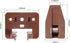 Seweder 10PCS 1 Drawer Slide Track Guide Glide for Center Mount Drawer for Dressers and for Nightstand for Kenlin