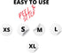 Size Stickers for Clothing, Pack of 2000 Round Self-Adhesive 3/4" Labels, Includes XS S M L XL Clothing Size Stickers