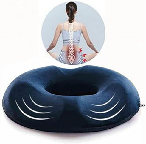 KEGUOF Tailbone Round Orthopaedic Seat Cushion,Memory Foam Thicken Back Pain Relief and Sciatica and Pain High