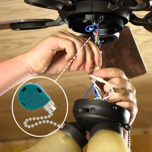 Zing Ear ZE-268S6 Switch Compatible with Hunter Ceiling Fan, 3 Speed 4 Wire Pull Chain Cord Switch for Ceiling Fans,