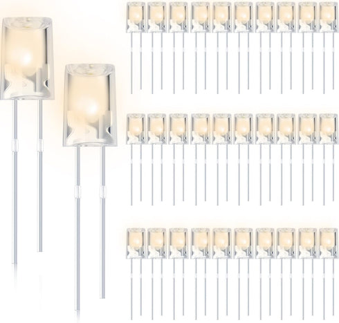 Mudder 120 Pcs Valentine LED 5mm String Light Replacement Bulb Energy Efficient