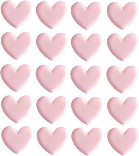 Chris.W Cute Heart Shaped Mini Binder Clips, Decorative Paper Clips, Pack of 20, Pink, 1.4 x 0.82 inches
