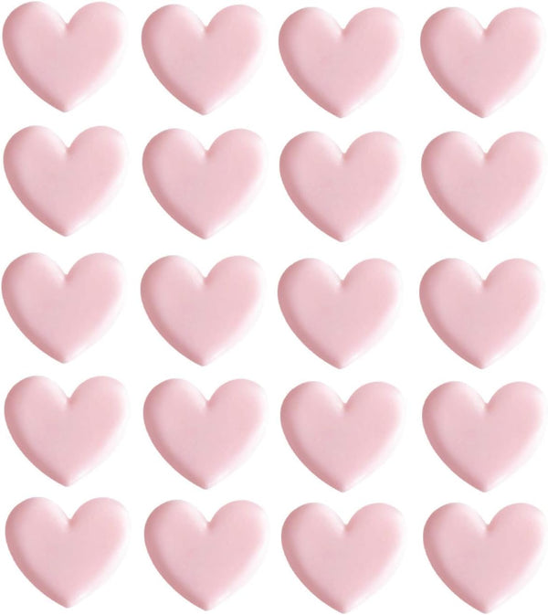 Chris.W Cute Heart Shaped Mini Binder Clips, Decorative Paper Clips, Pack of 20, Pink, 1.4 x 0.82 inches