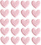 Chris.W Cute Heart Shaped Mini Binder Clips, Decorative Paper Clips, Pack of 20, Pink, 1.4 x 0.82 inches