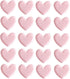 Chris.W Cute Heart Shaped Mini Binder Clips, Decorative Paper Clips, Pack of 20, Pink, 1.4 x 0.82 inches