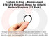 Captain O-Ring, Replacement 876-174 Piston O-Rings for Select Hitachi Nailers/Staplers, 12 Pack