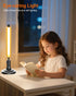 3000K Dimmable Lightdot Minimalist Table Lamp for Living Room, Mid Century Modern Farmhouse Bedside Lamps with Brown