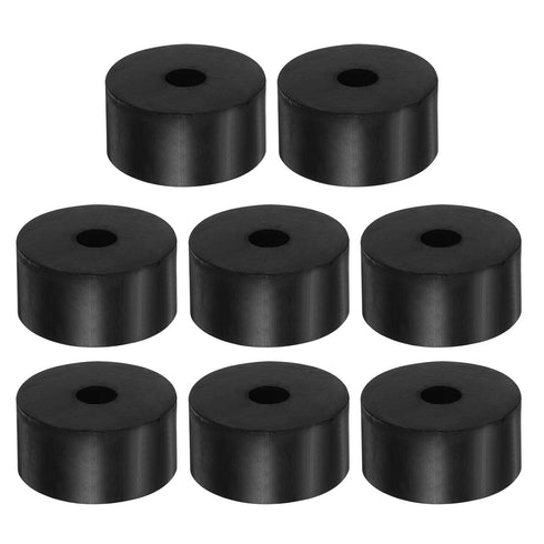 8pcs Rubber Spacer 1.57 Inch OD 0.4 Inch ID 0.8 Inch Thick Neoprene Round Anti Vibration Isolation Pads for Home Cars