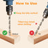 Mtsooning 10Pcs 0.7mm Twist Drill Bit Set, Micro HSS Straight Shank Bits for Electrical Drilling Tool