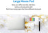 Office Home White Gold Marble Flower Desk Pad, 31.5"×11.8" Large Gaming Mouse Pad, Waterproof Thick Non-Slip