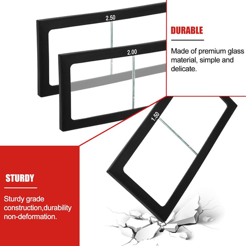Helmets(1.0/1.5/2.0/2.5/3.0 Diopter,2" 4.25",Glass,5 Magnification Welding Lens Magnifying Helmet Replacement Lens