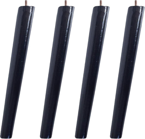 ZHUOZ1T 4 Pcs Wood Furniture Legs,M6 Threaded Rod Replacement Tapered Furniture Legs,Replacement Feet,for