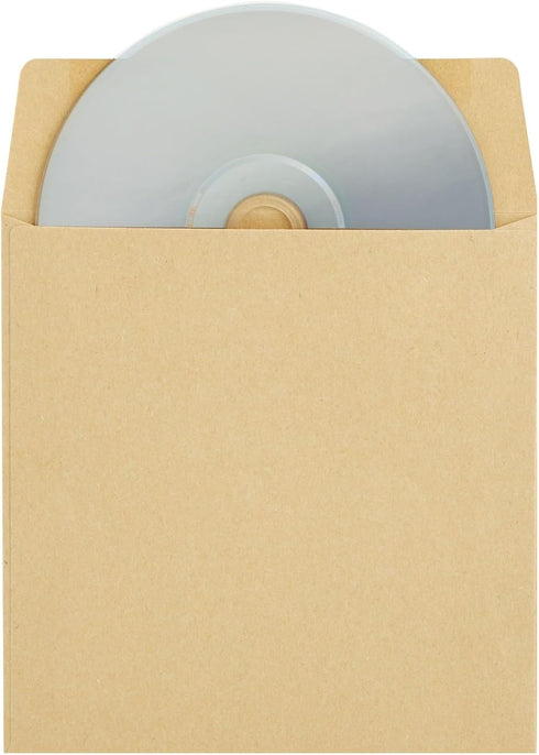 Juvale 100-Pack 5.5x5.5 Square Envelopes, Brown Kraft Paper for Greeting Cards & Invitations