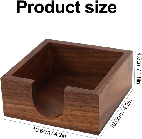 MultiBey Sticky Notes Memo Pad Holder Dispenser, Walnut Desk Supplies Organizer for Office, Home, Schools