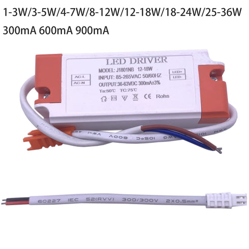 TOPXCDZ 300mA 600mA 900mA 1-3w 4-7w 8-12w 12-18w 18-25w 25-36w Bulb (3-5W 300mA) LED Driver LED Constant Current Driver