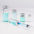 10ml Glass Vials for Injection, with Self Healing Injection Port, Transparent Sealed, Empty Vials for Injection (50,