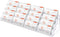 Hoteam Acrylic Business Card Holder: 16 Slot 4 Tier Large Business Card Organizer, Clear Plastic Stand for Home