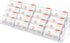 Hoteam Acrylic Business Card Holder: 16 Slot 4 Tier Large Business Card Organizer, Clear Plastic Stand for Home