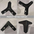 10cm Homoyoyo Matte Black Metal Sofa Leg and Cabinet Support Foot, Furniture Leg for Tv Stand, Tea Table, Bed Frame