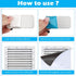 Mellisore 24pcs 2.3x1.1in Adhesive Metal Plates for Magnetic Mount, Metal Strips for Magnets Steel Strips with Adhesive
