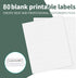 HERKKA 80 Pack Hanging File Folders, Reinforced Letter Size, Heavy Duty 0 Inch Expansion, Green, 1/5-Cut Adjustable Tabs