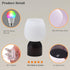 RGB Color Changing LED Table Lamp - Modern Black Wood Design