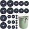 SUPERFINDINGS 24Pcs 4 Sizes Black Trash Bag Cilp Garbage Bag Fasten Lock