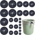 SUPERFINDINGS 24Pcs 4 Sizes Black Trash Bag Cilp Garbage Bag Fasten Lock