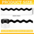 Black and White Bulletin Board Borders Scalloped Classroom Borders Wavy Line Board Borders Trim for Desks Locker Home School Classroom Decor by Eaasty