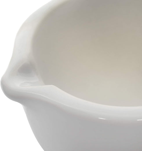 EISCO Porcelain Mortar & Pestle Set, 13.5oz (400ml), Heavy Duty, Unglazed Grinding Surface, for Kitchen or Laboratory,