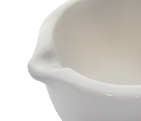 Set, 25oz (750ml) EISCO Porcelain Mortar & Pestle - Heavy Duty - Unglazed Grinding Surface - Excellent for Kitchen