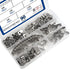 XINGYHENG 90pcs Metal Cable Clamps Fastener Assortment Kit 3.2-9mm for Wire Tube Plastic Wire Cord Management