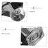 4pcs Zerodeko Casters Swivel Caster Wheels for Cabinet Office Chair Furniture Bedside Museum