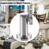 Magnetic Door Stopper, Heavy Duty Metal Door Holder with Magnet, Wall or Floor Mount, Brushed Nickel for Home Office