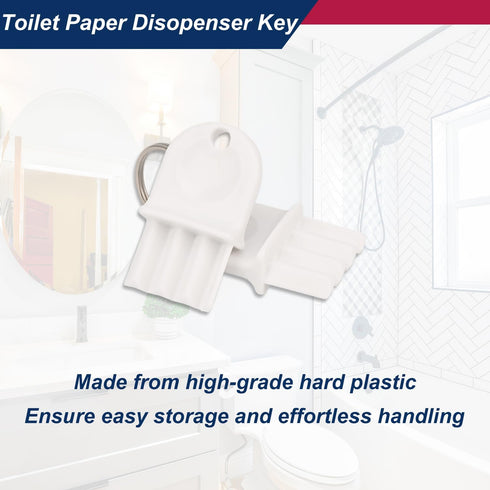 10 Pcs Toilet Paper Towel Dispenser Key, Universal Tissue Dispenser Key Replacement