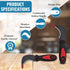 ZY325 2PCS Tools Flooring Linoleum Knife with SK-5 Carbon Steel Blade and Soft Rubber Handle for Cutting (2)