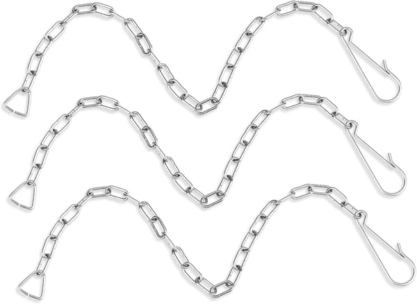 3 Pcs Toilet Bowl Chain Replacement, Stainless Steel Universal Flapper Chain Replacement Kit