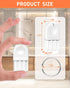 Vomika 5PCS 5 Paper Towel Dispenser Key, Universal Toilet Paper Dispenser Keys, Hard Plastic Key for Waffle-Style