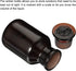 PATIKIL 250mL Round Wide Mouth Reagent Media Bottle with Amber Cap for Chemistry Lab, 1Pcs