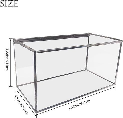 Face Mask Dispenser with Hinged Lid, Countertop Acrylic Mask Storage Box Holder Transparent Dust-Proof Mask Storage Case Container for Home Office Car, Clear